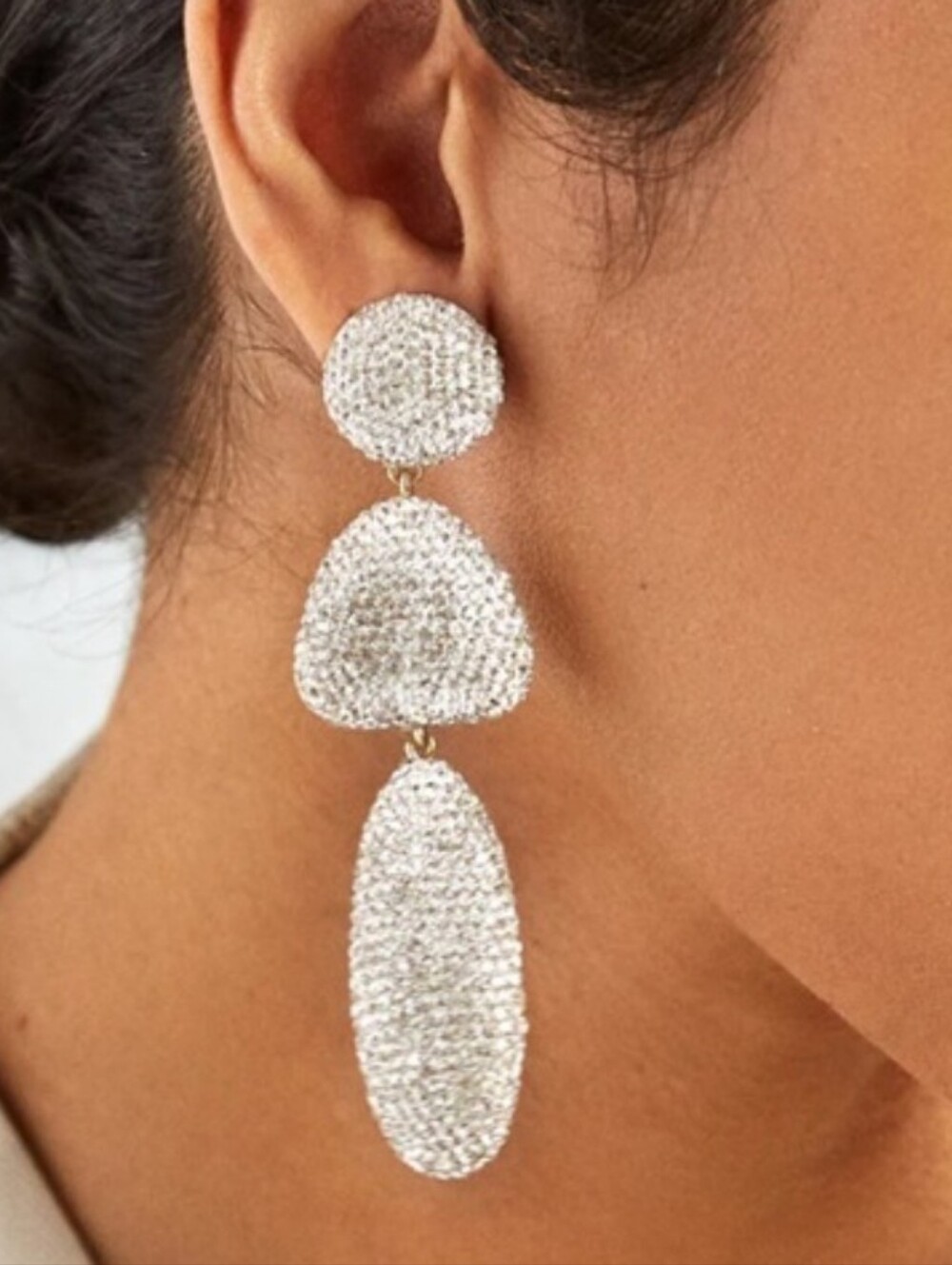 BaubleBar Reagan Earrings in Silver